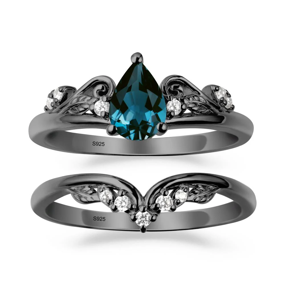 Vintage Vine London Blue Topaz Bridal Set - Image 7