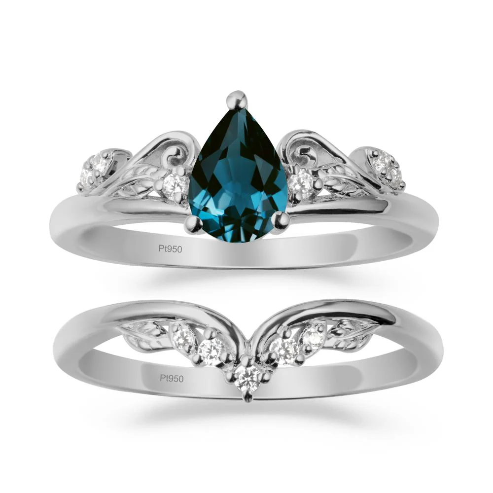 Vintage Vine London Blue Topaz Bridal Set - Image 8