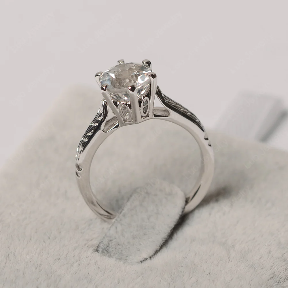White Topaz Wheat Ring - Image 2