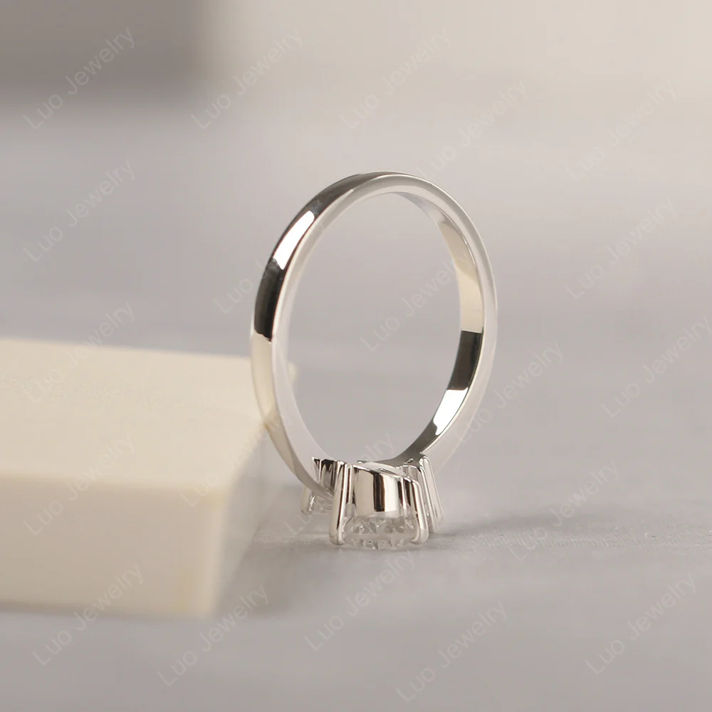 White Topaz Bee Engagement Ring - Image 4