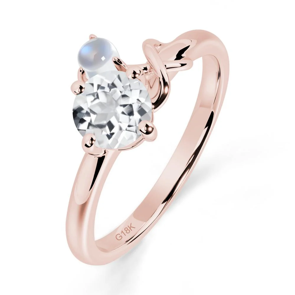 White Topaz Infinity Symbol Ring - Image 4