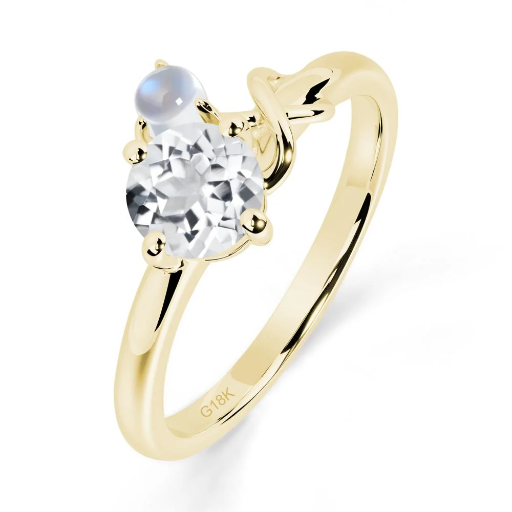 White Topaz Infinity Symbol Ring - Image 5