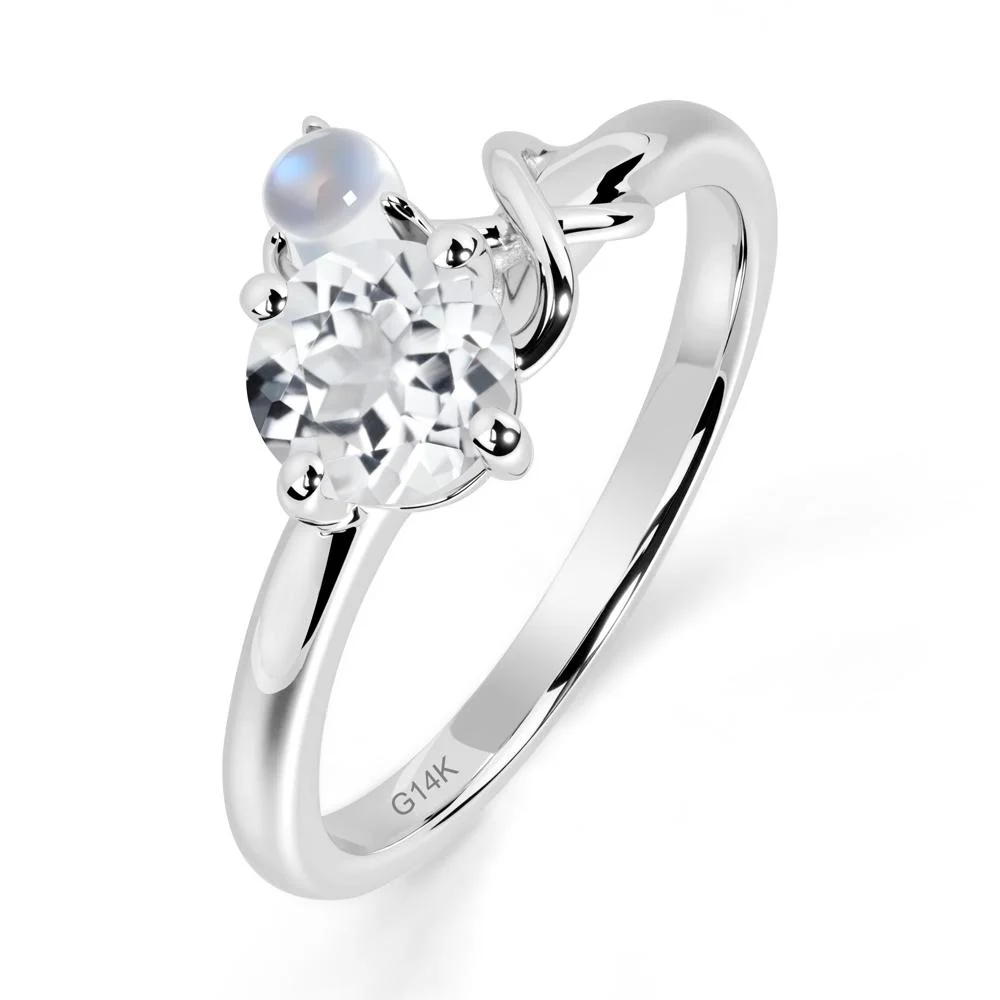 White Topaz Infinity Symbol Ring - Image 7