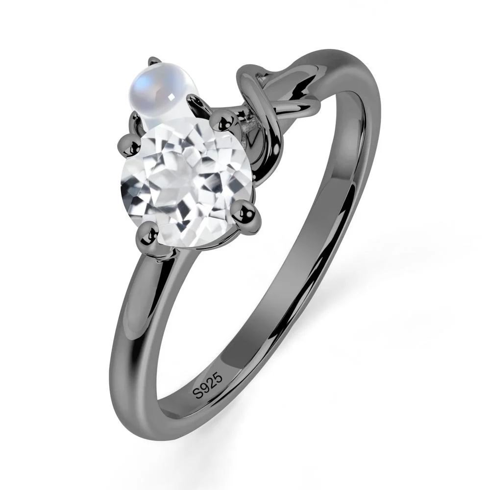 White Topaz Infinity Symbol Ring - Image 9