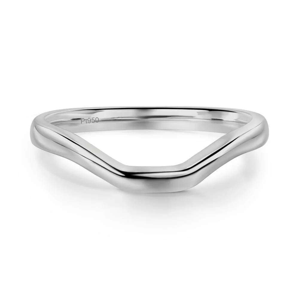 White Topaz Plain Band Solitaire Engagement Ring - Image 12