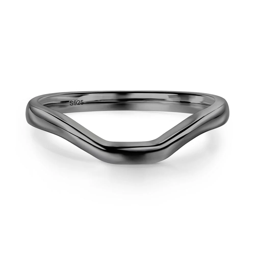 White Topaz Plain Band Solitaire Engagement Ring - Image 14