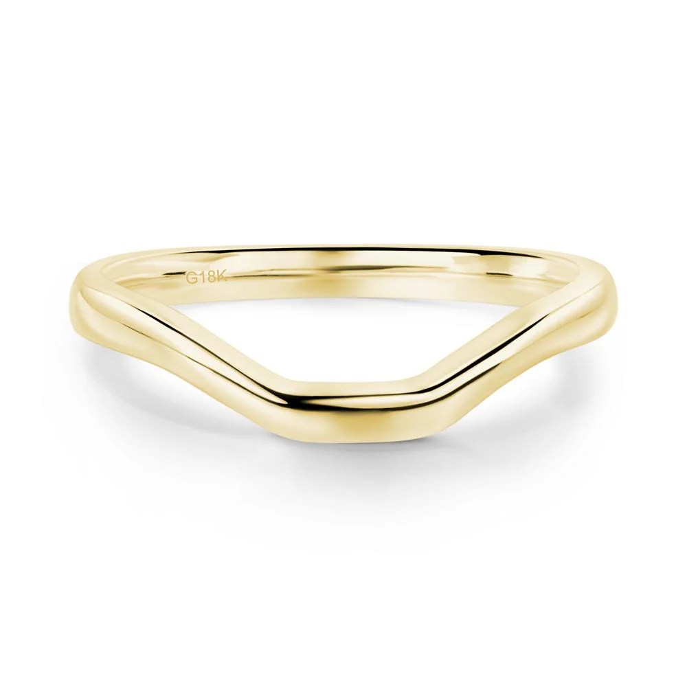White Topaz Plain Band Solitaire Engagement Ring - Image 24